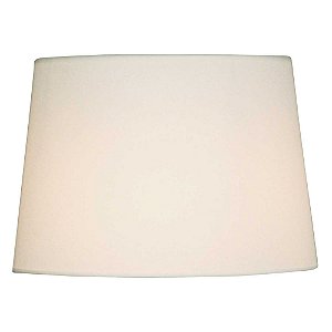 Cupula Abajur Basic Grande Tecido Branco Cônica (D)43cm | EX2014BR
