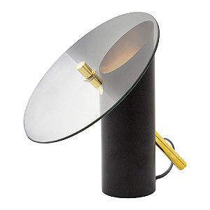 ABAJUR CICLO FUME PRETO (D)25CM (A)28CM 3000K | CIC1AB01FM10
