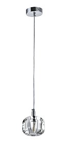 PENDENTE MICA VIDRO (D)10CM (A)11CM 3W 3000K | MIC1PD01TR10