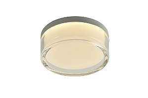 PLAFON PULSE TRANSPARENTE (D)19,5CM (A)8CM 24W | PUL1PL01BR10