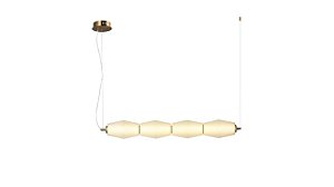 Pendente Artro Dourado (L)12Cm (C)89,5Cm LED | ART1PD01TR10