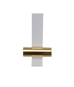 Arandela Bend Off-White e Dourado 5W 3000k | BEN1AR01OW10