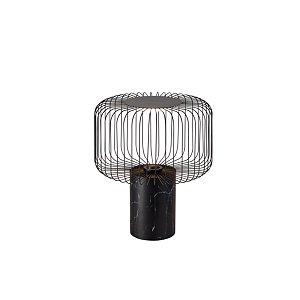 Abajur Buri Preto (D)50Cm LED 16W 3000K | BUR1AB01PT10