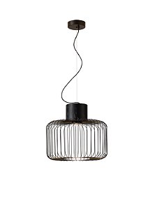 Pendente Buri Preto (D)50Cm LED 16W 3000K | BUR1PD01PT10