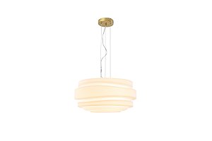 Pendente Cake Opalino Dourado (D)45Cm (A)22Cm | CAK1PD01OP10