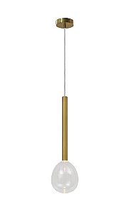 Pendente Gum Dourado Vidro (A)56Cm LED 3000K | GUM1PD01DR10