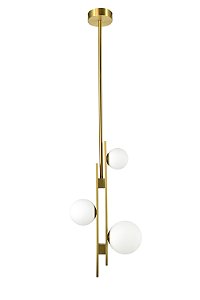 Pendente Jabo Bronze Vidro Opalino (A)60Cm I | JAB1PD01BO10