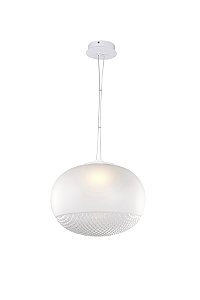 Pendente Leda Vidro Branco (D)40Cm 5W 3000K | LED1PD01TR10