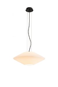 Pendente Losanghe Vidro Opalino (D)50Cm | LOS1PD01OP10