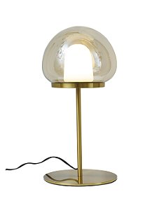 Abajur Ozo Ambar Dourado (A)39Cm LED 8W 3000K | OZO1AB01AB10