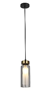 Pendente Sise Preto e Dourado (A)22Cm G9 | SIS1PD01PT10