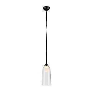 Pendente Windbell Vidro Grafite LED 6W 3000k | WIN1PD01TR10