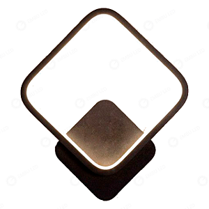 ARANDELA LED ENIGMA 12W BRANCA QUADRADA 3000K 25CM BIVOLT