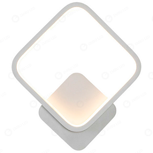 ARANDELA LED ENIGMA 12W PRETA QUADRADA 3000K 25CM BIVOLT
