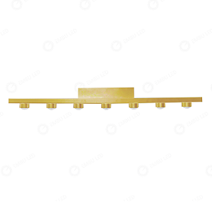 ARANDELA SETE FEIXEIS DOURADO 7 FACHOS DE LUZ LED 7W 3000K