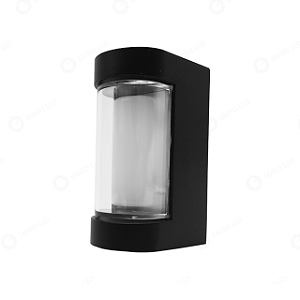 ARANDELA MODERN MINI 4W 3000K 2 FACHOS PRETO ALUMINIO
