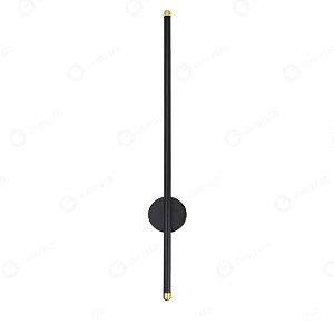ARANDELA ONE WAY LUZ INDIRETA PRETO 20W 90CM ALUMÍNIO