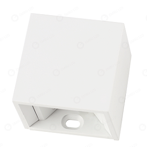 ARANDELA EXTERNA FACHO AJUSTAVEL IP65 2W 3000K 5X5CM BRANCO