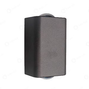 ARANDELA DE PAREDE 6W BRANCO QUENTE 3000K PRETO 2 FACHOS