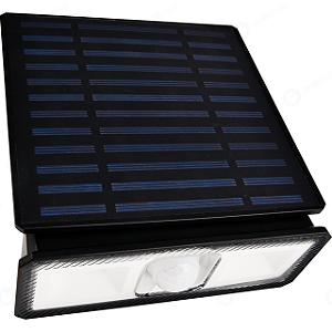 ARANDELA PLACA SOLAR COM SENSOR DE PRESENÇA 2W 6500K