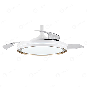 Ventilador Teto Retrátil Breeze Com Controle Remoto Branco
