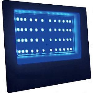 Refletor Led Smd 100W Linha Eco Luz Azul Ip66 Resistente