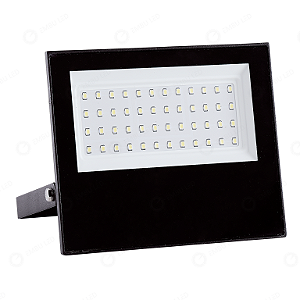 Refletor Led 50W Linha Premium 3000K Branco Quente Potente