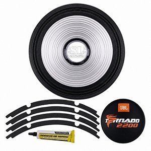 3 (TRÊS) Kit Reparo Sl Compatível Com Jbl Tornado 2200 15 polegadas