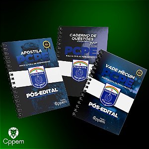 COMBO 3 EM 1 | APOSTILA + CADERNO DE QUESTÕES + VADE MECUM - PCPE