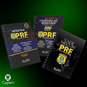 COMBO 3 EM 1 | APOSTILA + CADERNO DE QUESTÕES + VADE MECUM - PRF