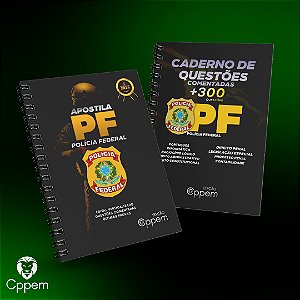 COMBO 2 EM 1 | APOSTILA + CADERNO DE QUESTÕES - PF