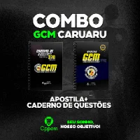 PRÉ VENDA COMBO 2 EM 1 | APOSTILA + CADERNO DE QUESTÕES - GCM CARUARU