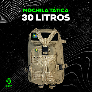 MOCHILA TÁTICA 30L - bege