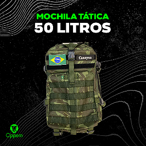 MOCHILA TÁTICA 50L CAMUFLADA