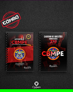 COMBO 2 EM 1 | APOSTILA + CADERNO DE QUESTÕES - CBMPE