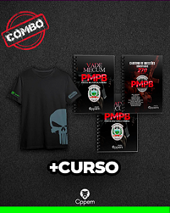 COMBO 5 EM 1 | APOSTILA + CADERNO DE QUESTÕES + VADE MECUM + CURSO + CAMISA - PMPB