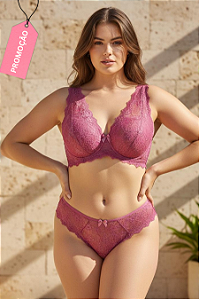 225 - Conjunto Plus Size Rendado