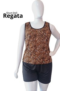 140 - Short Doll Regata em Ligante