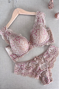 224 - Conjunto Diva Luxo com Alças Rendadas