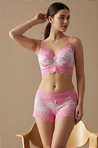 949 - Conjunto Top Rendado Luxo