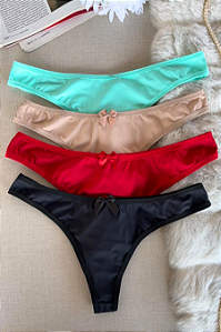 762 - Calcinha Asa Delta em Microfibra Fio Duplo