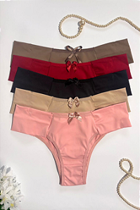 288 - Calcinha Lateral Dupla Microfibra Tradicional