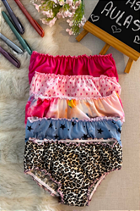 200 - Calcinha Frufru Infantil (CORES SORTIDAS)