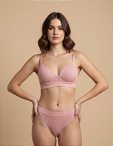 256 - Conjunto sem Costura sem Aro com Bojo Confort