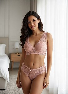 224 - Conjunto Diva Luxo com Alças Rendadas