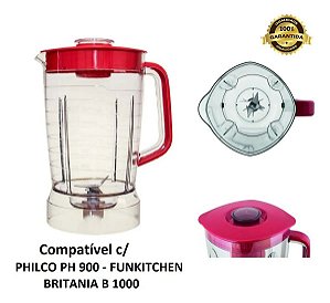 Copo Para Liquidificador Philco Ph900 Vermelho