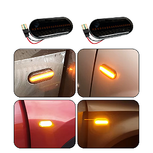 Led lateral 12V Sequencial Preto Oroch Duster Twingo Fume