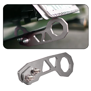 Gancho Engate Reboque Tow Hook tuning Universal Cinza Carro