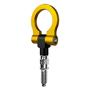 Engate Reboque Esportivo Tow Hook Modelo Europeu Amarelo Car