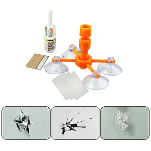 Kit Conserto Para-brisa Laminado Vidro Carro Resina American